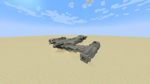 N-1 starfighter mando with Copycat Layer, Light Gray Wool, Copycat Stairs, Levitite, Copycat Trapdoor, Modular Accumulator, Copycat Slope Layer, and Copycat Slice, visible proportions, and a 42 x 8 x 35 schematic footprint.
