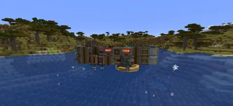 True hover bike with Levitite, Encased Chain Drive, Redstone Link, Andesite Propeller, Directional Gearshift, Red Portable Engine, Encased Fan, and Nozzle, visible proportions, and a 5 x 4 x 10 schematic footprint.
